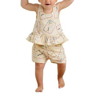The Bonnie Mob Girls The Bonniemob Frill Top & Short Set